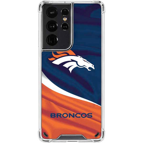 NFL Denver Broncos Galaxy S21 Ultra 5G Clear Case