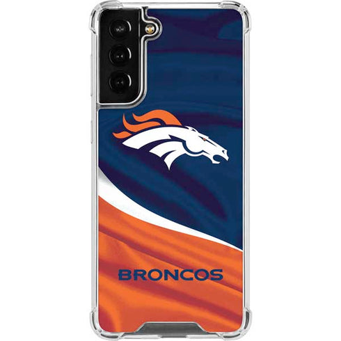 NFL Denver Broncos Galaxy S22 Plus Clear Case