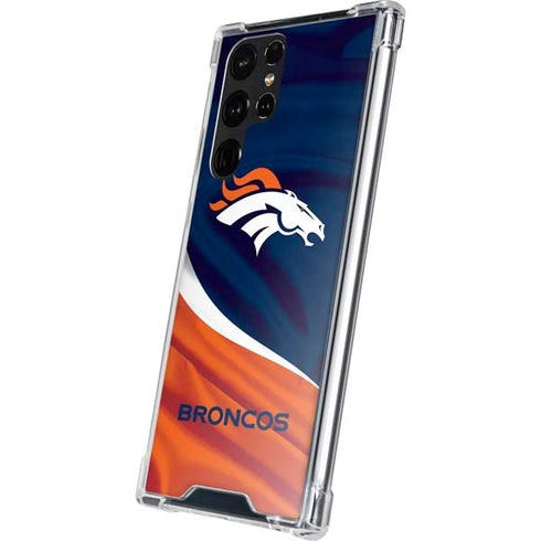 NFL Denver Broncos Galaxy S22 Ultra Clear Case