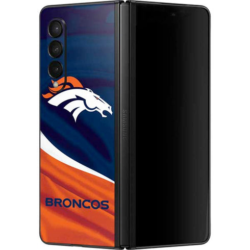 NFL Denver Broncos Galaxy Z Fold3 5G Skin