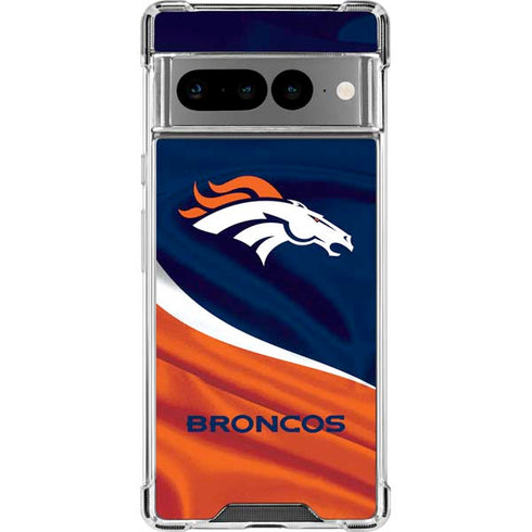 NFL Denver Broncos Google Pixel 7 Pro Clear Case