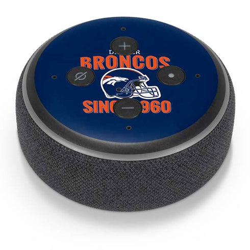 NFL Denver Broncos Helmet Amazon Echo Dot Skin