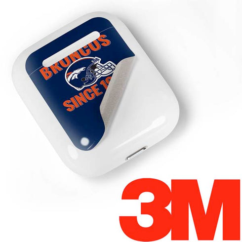 NFL Denver Broncos Helmet Apple AirPods Skin