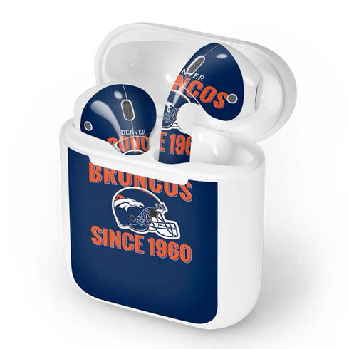 NFL Denver Broncos Helmet Apple AirPods Skin
