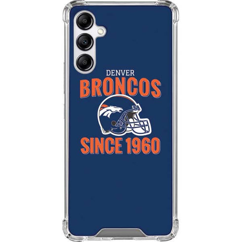 NFL Denver Broncos Helmet Galaxy A14 5G Clear Case