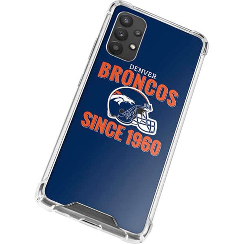 NFL Denver Broncos Helmet Galaxy A32 5G Clear Case