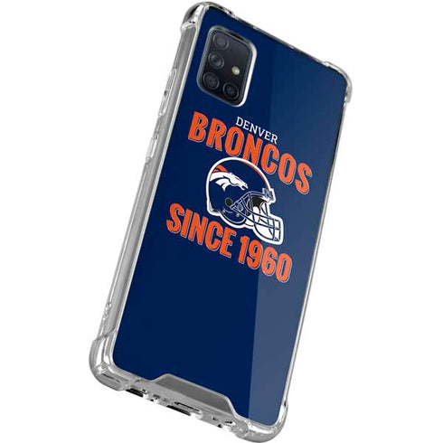 NFL Denver Broncos Helmet Galaxy A51 5G Clear Case
