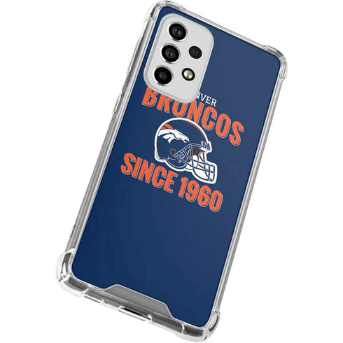 NFL Denver Broncos Helmet Galaxy A53 5G Clear Case