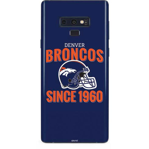 NFL Denver Broncos Helmet Galaxy Note 9 Skin