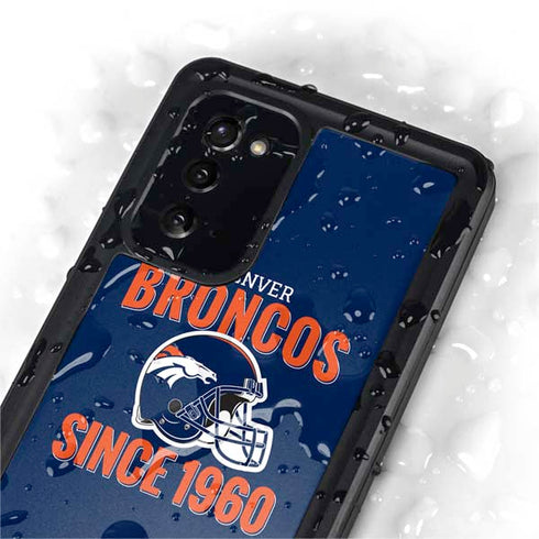 NFL Denver Broncos Helmet Galaxy Note20 5G Waterproof Case