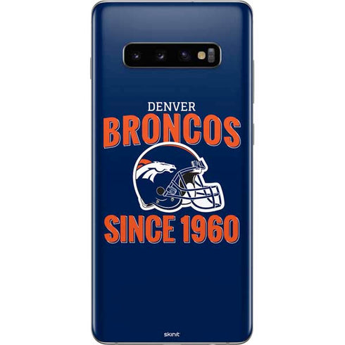 NFL Denver Broncos Helmet Galaxy S10 Plus Skin