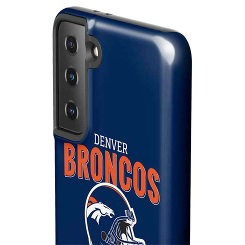 NFL Denver Broncos Helmet Galaxy S21 FE Pro Case