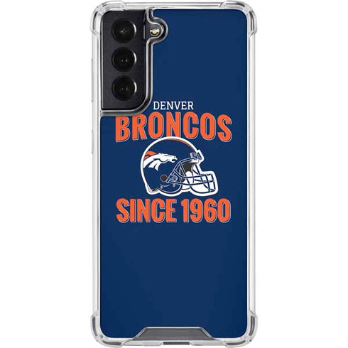 NFL Denver Broncos Helmet Galaxy S22 Clear Case