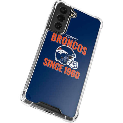 NFL Denver Broncos Helmet Galaxy S22 Clear Case