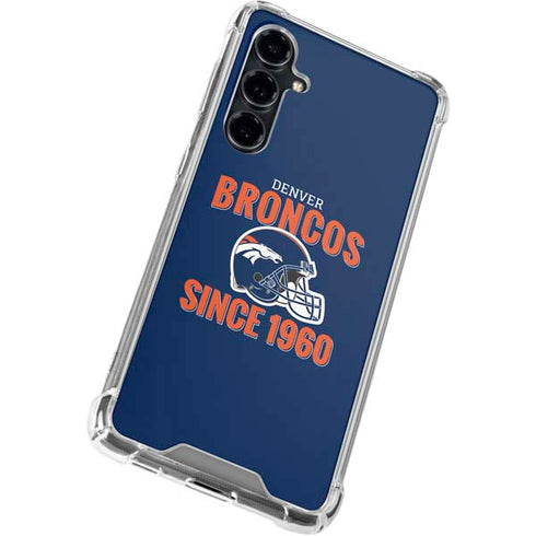 NFL Denver Broncos Helmet Galaxy S23 FE Clear Case