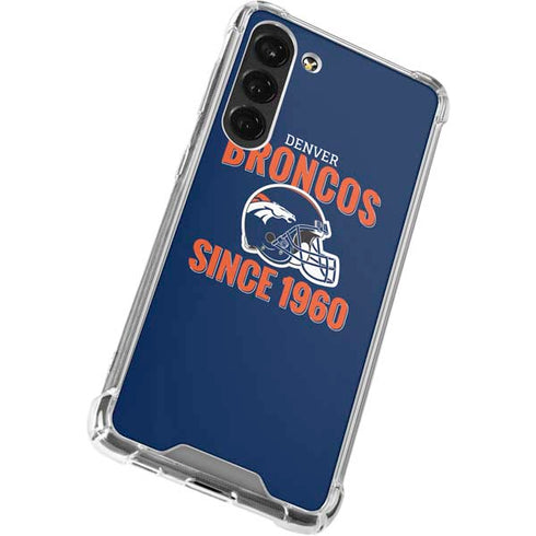NFL Denver Broncos Helmet Galaxy S23 Plus Clear Case