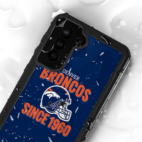NFL Denver Broncos Helmet Galaxy S23 Plus Waterproof Case
