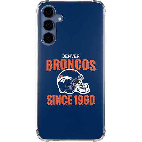 NFL Denver Broncos Helmet Galaxy S24 Clear Case