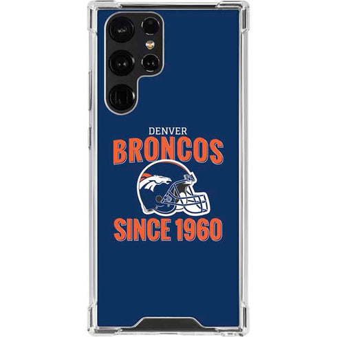 NFL Denver Broncos Helmet Galaxy S24 Ultra Clear Case