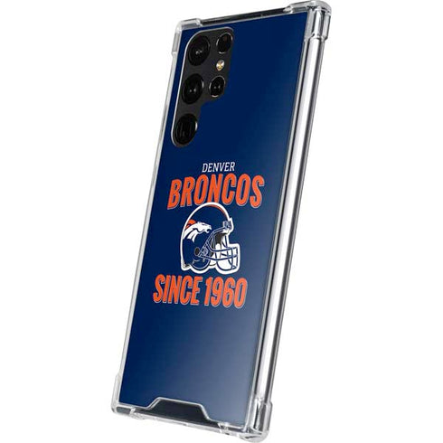 NFL Denver Broncos Helmet Galaxy S24 Ultra Clear Case