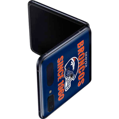 NFL Denver Broncos Helmet Galaxy Z Flip Skin