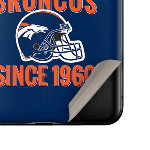 NFL Denver Broncos Helmet Galaxy Z Flip Skin