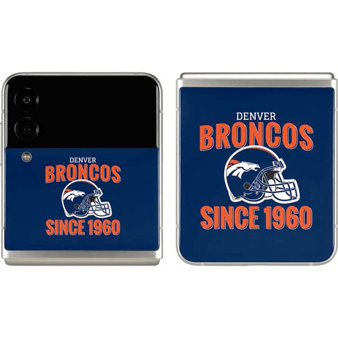 NFL Denver Broncos Helmet Galaxy Z Flip3 5G Skin