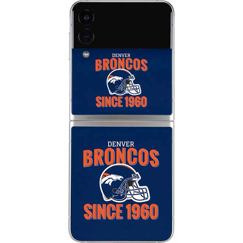 NFL Denver Broncos Helmet Galaxy Z Flip3 5G Skin