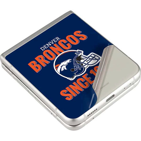 NFL Denver Broncos Helmet Galaxy Z Flip3 5G Skin