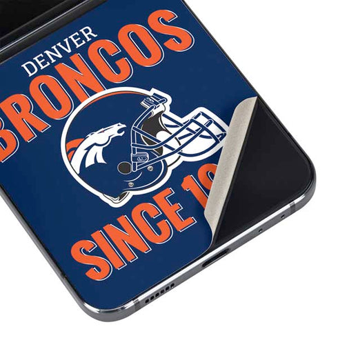 NFL Denver Broncos Helmet Galaxy Z Flip5 5G Skin