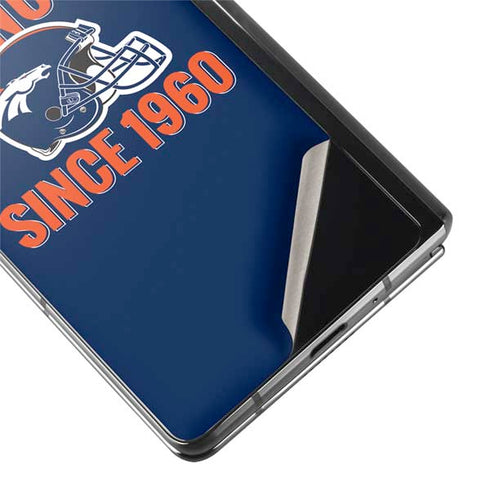 NFL Denver Broncos Helmet Galaxy Z Fold2 5G Skin