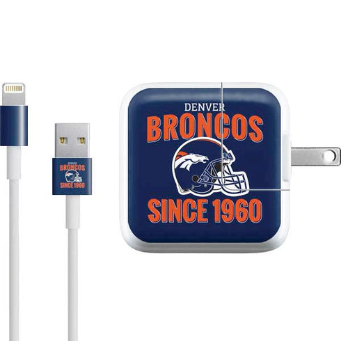 NFL Denver Broncos Helmet iPad Charger (10W USB) Skin