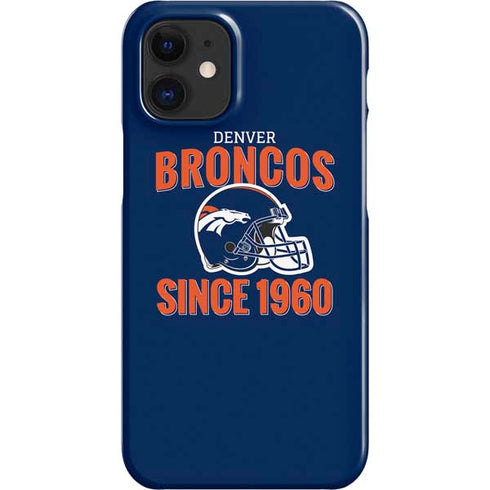 NFL Denver Broncos Helmet iPhone 12 Mini Lite Case