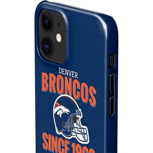 NFL Denver Broncos Helmet iPhone 12 Mini Lite Case