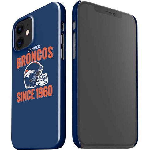 NFL Denver Broncos Helmet iPhone 12 Mini Lite Case