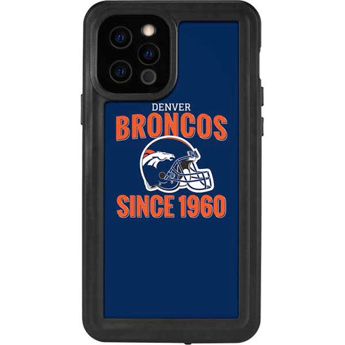 NFL Denver Broncos Helmet iPhone 12 Pro Waterproof Case