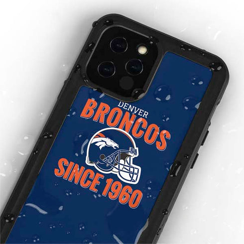 NFL Denver Broncos Helmet iPhone 12 Pro Waterproof Case