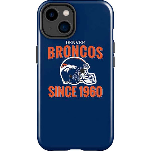 NFL Denver Broncos Helmet iPhone 15 Plus Impact Case