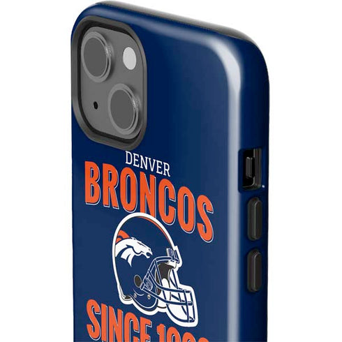 NFL Denver Broncos Helmet iPhone 14 Plus Impact Case