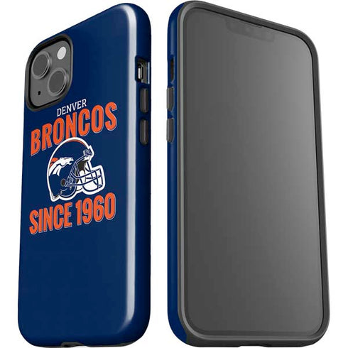 NFL Denver Broncos Helmet iPhone 15 Plus Impact Case