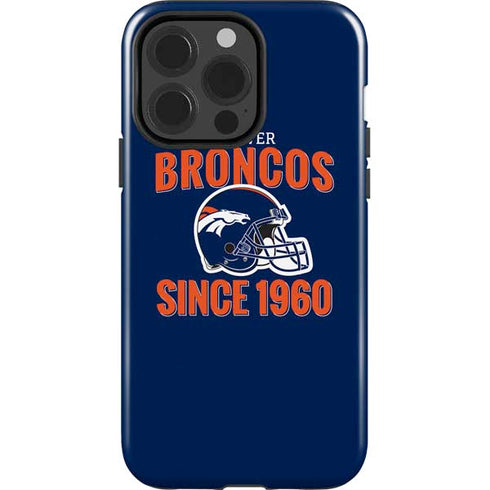 NFL Denver Broncos Helmet iPhone 15 Pro Impact Case