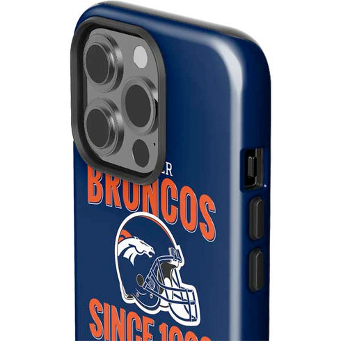 NFL Denver Broncos Helmet iPhone 15 Pro Impact Case