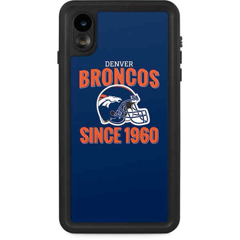 NFL Denver Broncos Helmet iPhone XR Waterproof Case