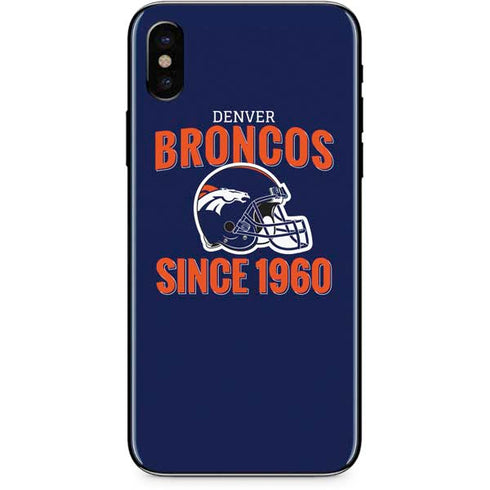 NFL Denver Broncos Helmet iPhone XS Skin