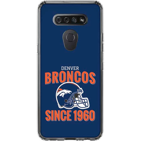 NFL Denver Broncos Helmet LG K51/Q51 Clear Case