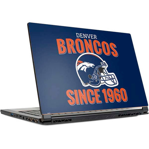 NFL Denver Broncos Helmet MSI GS65 Stealth Laptop Skin