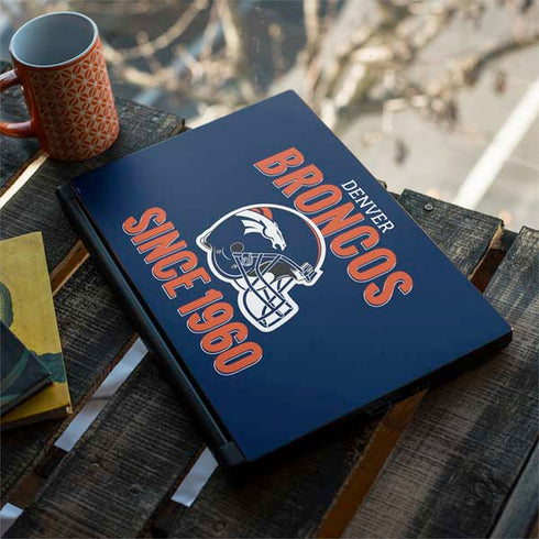 NFL Denver Broncos Helmet MSI GS65 Stealth Laptop Skin