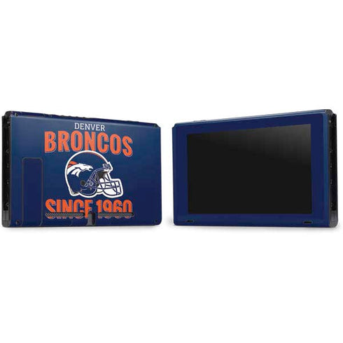 NFL Denver Broncos Helmet Nintendo Switch Bundle Skin