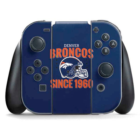 NFL Denver Broncos Helmet Nintendo Switch (2017-2021) Joy-Con Controller Skin