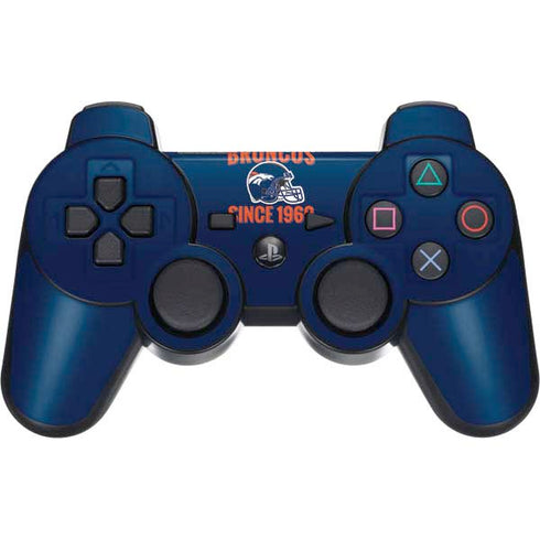 NFL Denver Broncos Helmet PS3 Dual Shock wireless controller Skin